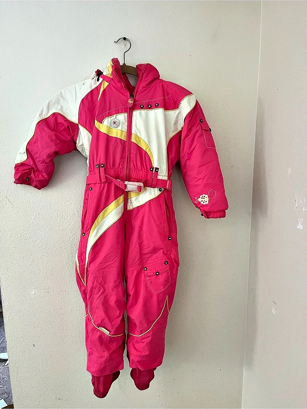 Obermeyer I-GROW Girls Size 5 Pink Colorblock Snowsuit